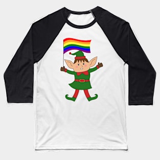 Christmas gay pride celebration Baseball T-Shirt